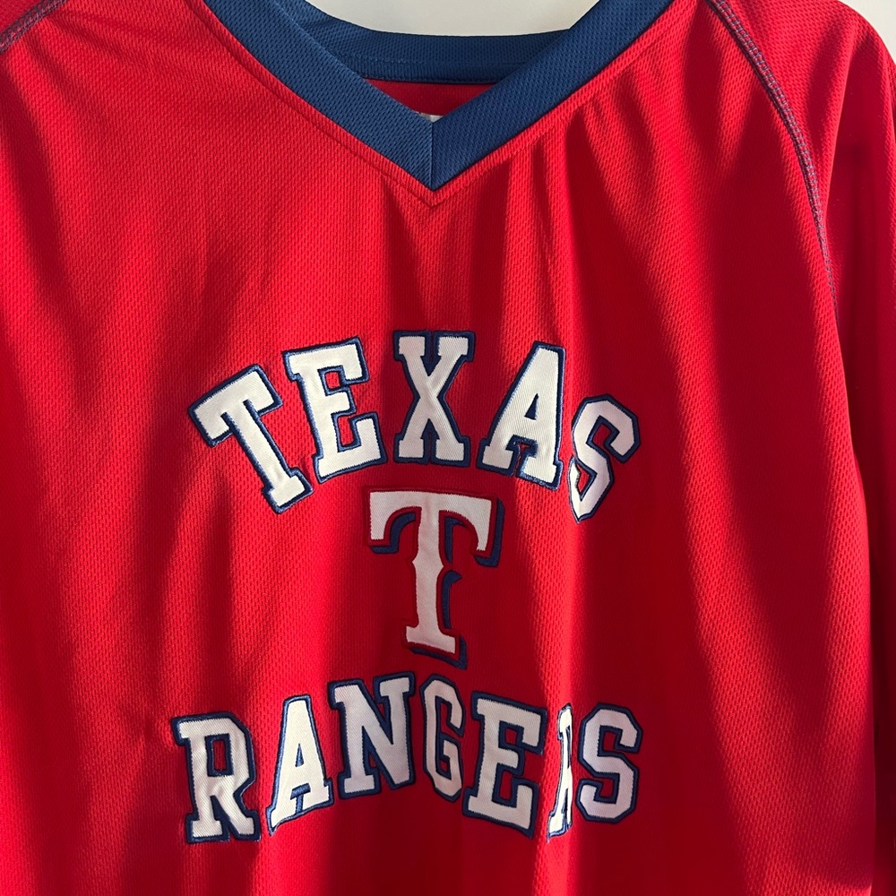 Texas Rangers Red Stitched Jersey 2XL